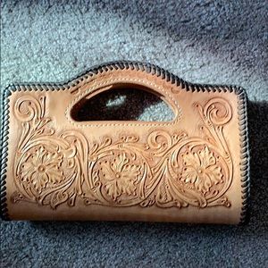 Handmade and handtooled small purse